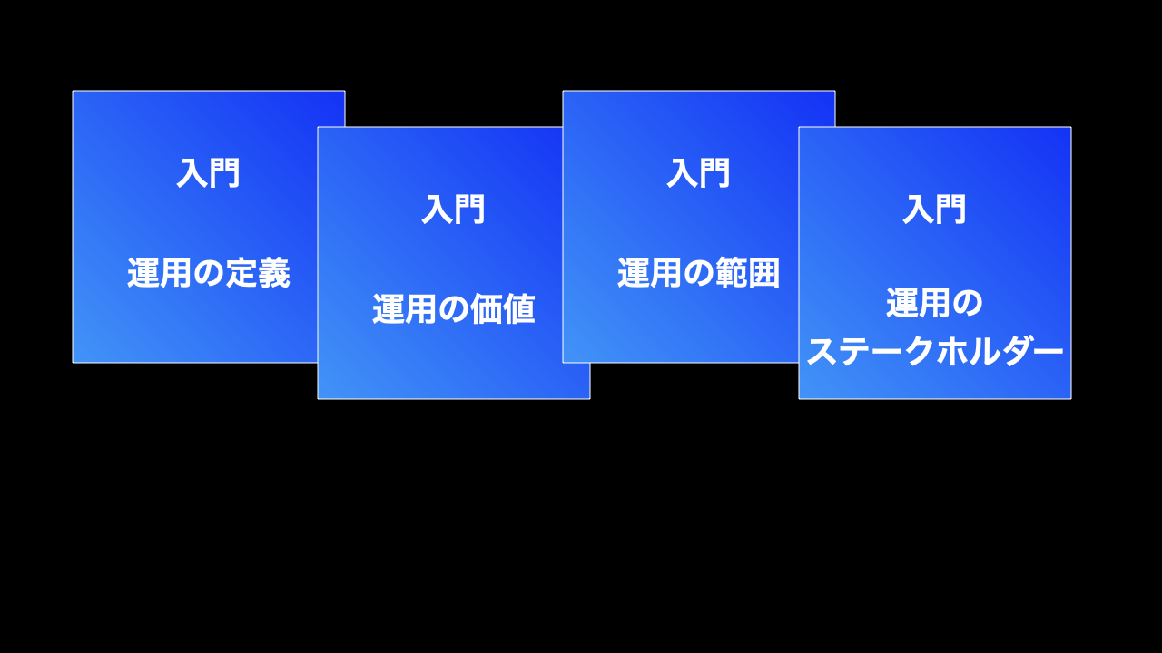 運用設計導入コース